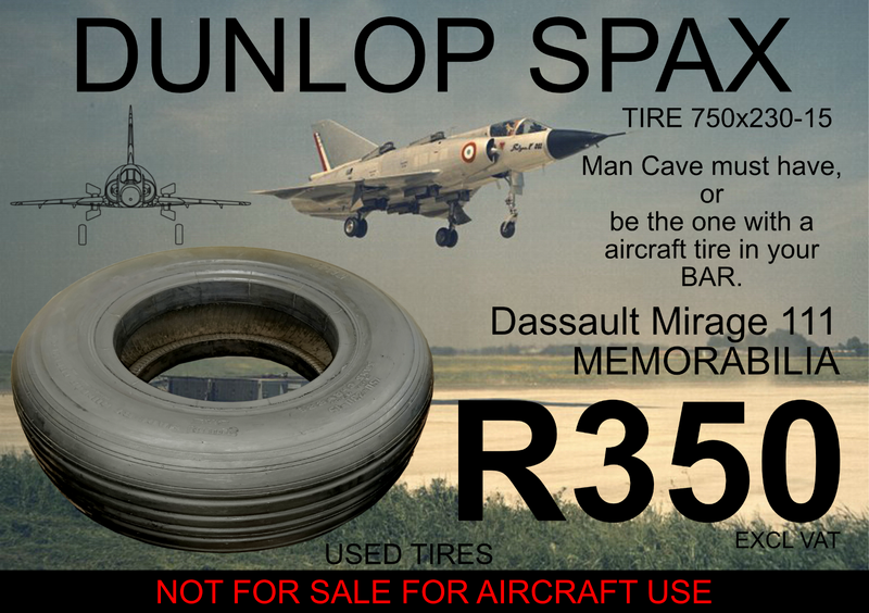 Dunlop Spax aircraft Tire