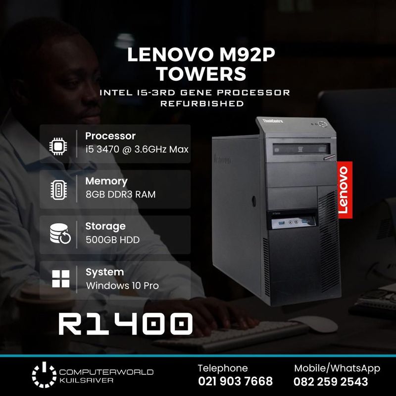 Lenovo M92P Tower Desktop