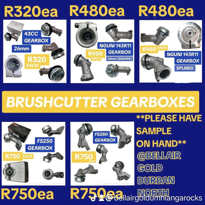 NEW BRUSHCUTTER GEARBOXES