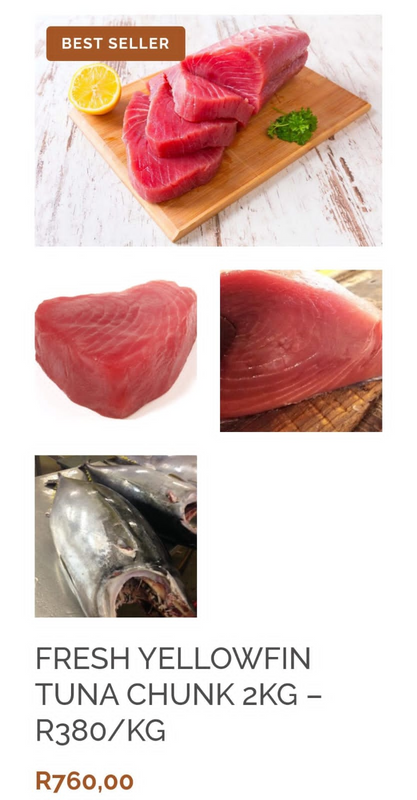 Yellowfin tuna swordfish