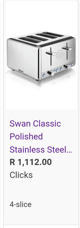 Swan 4 slice toaster