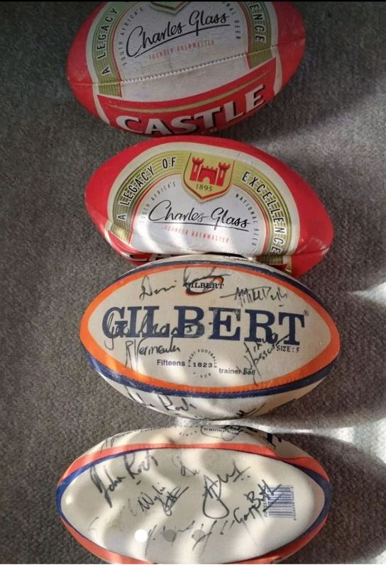 Rugby ball collection for sale signed