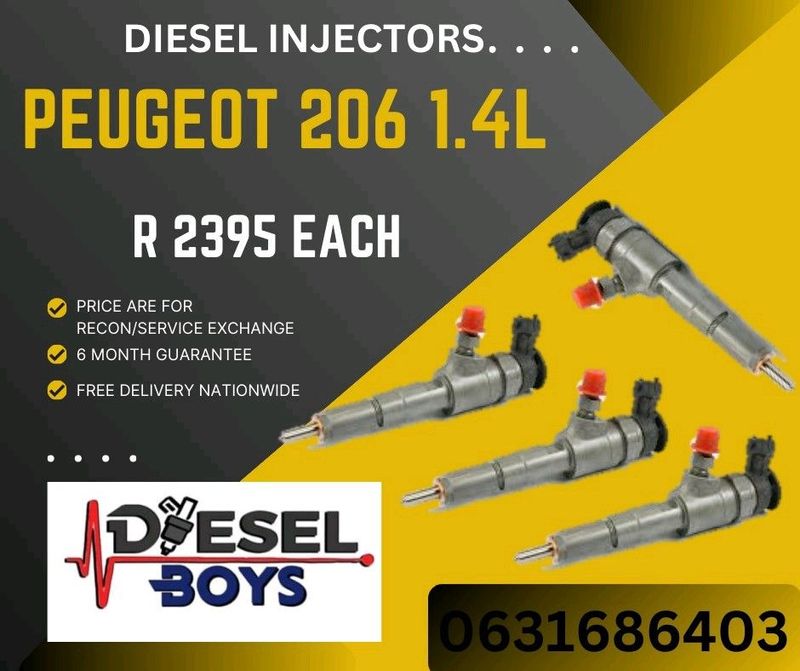 Peugeot 206 1.4 hdi diesel injectors