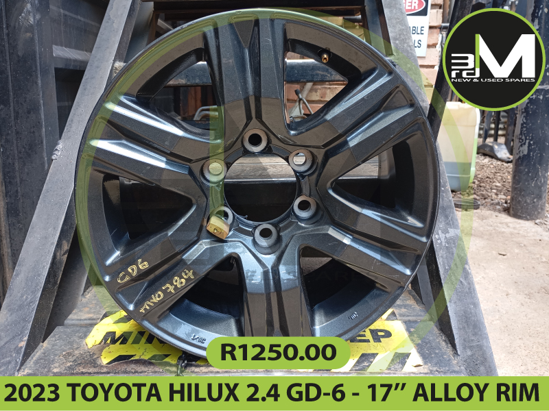 2023 TOYOTA HILUX 2.4 GD 6   17’’ ALLOY RIM  R1250 #387 MV0784