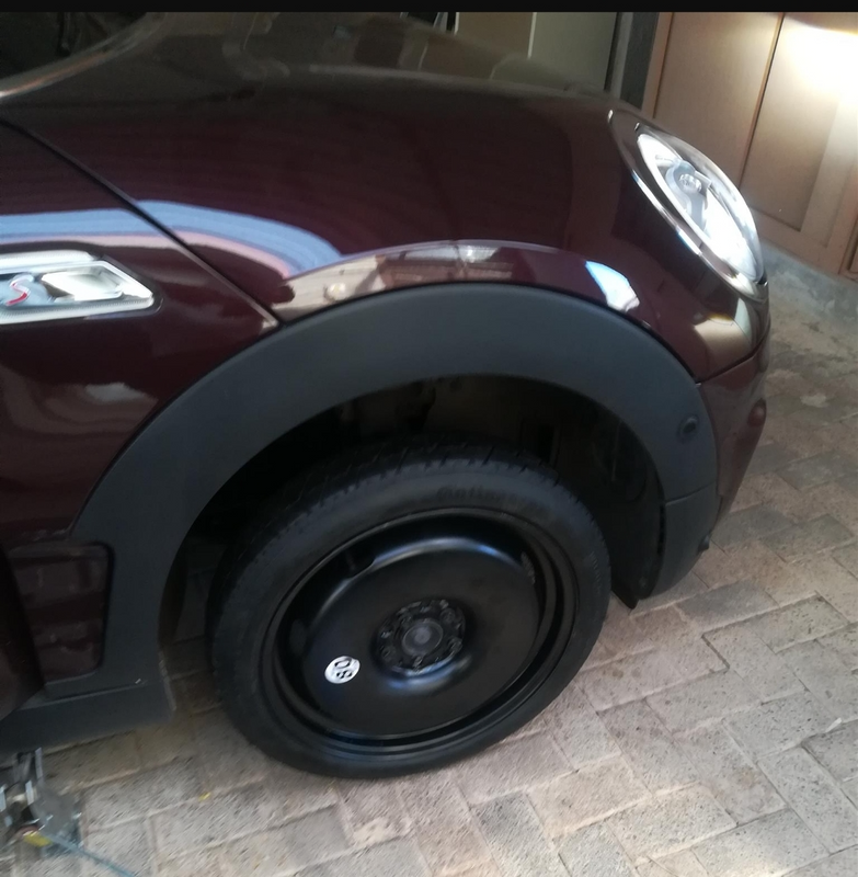 R4900 for the Mini Clubman F54 2015 upwards New Space Saver Spare Wheel with Jack set fits into the