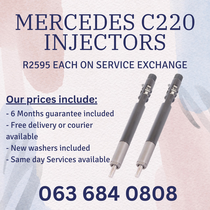 MERCEDES BENZ C220 DIESEL INJECTORS FOR SALE WITH WARRANTY