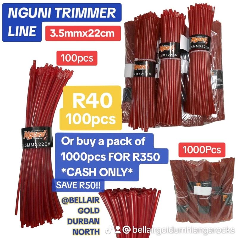NGUNI TRIMMER LINE 3.5MMX22CM