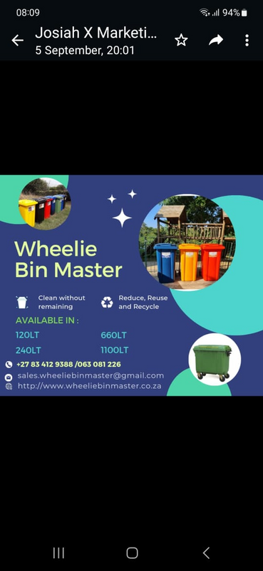 Wheelie Bins for Sale