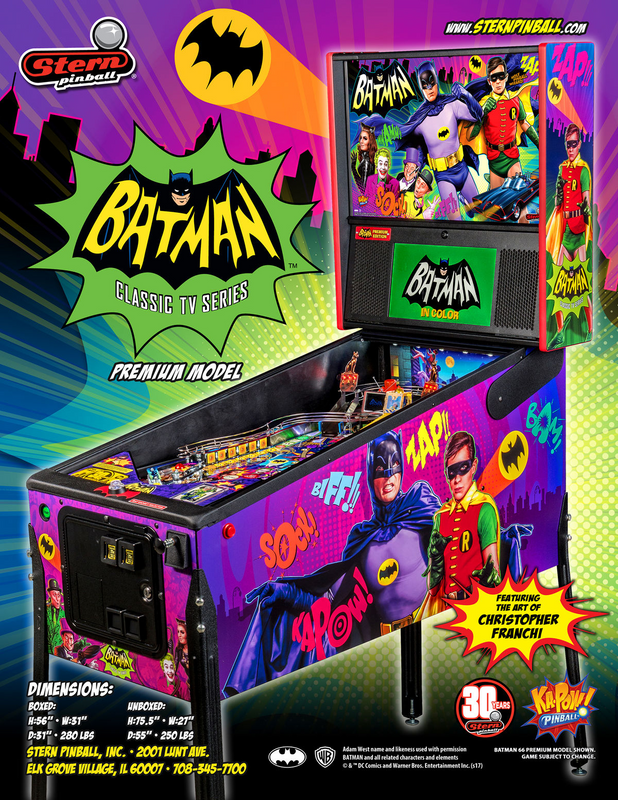 Stern Batman 66 Pinball Machine (Available Now)
