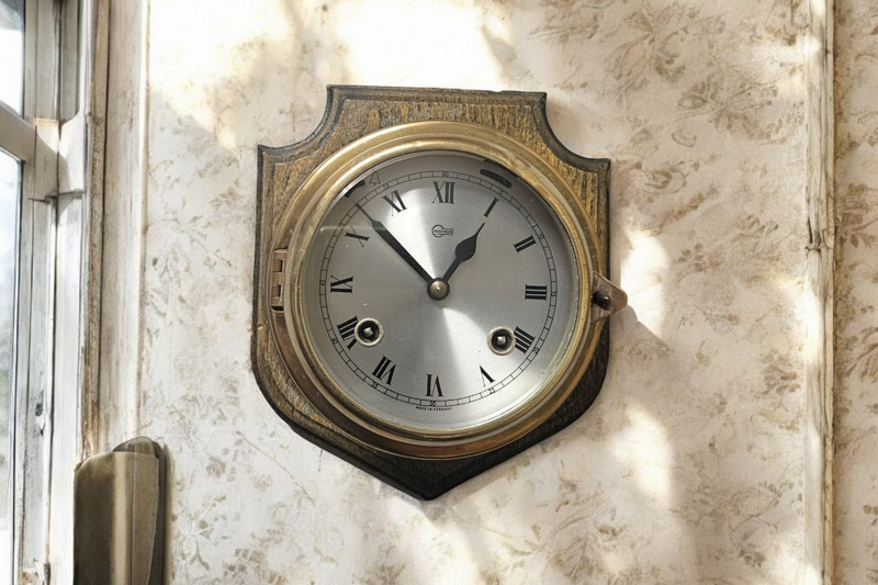 Nautical charm to your home with the Barigo Vintage Mechanical Bell Clock Crafted in Germany