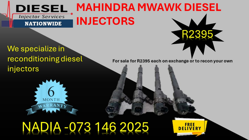 Mahindra Mhawk 2.2 diesel injectors for sale on exchange - 6 months warranty