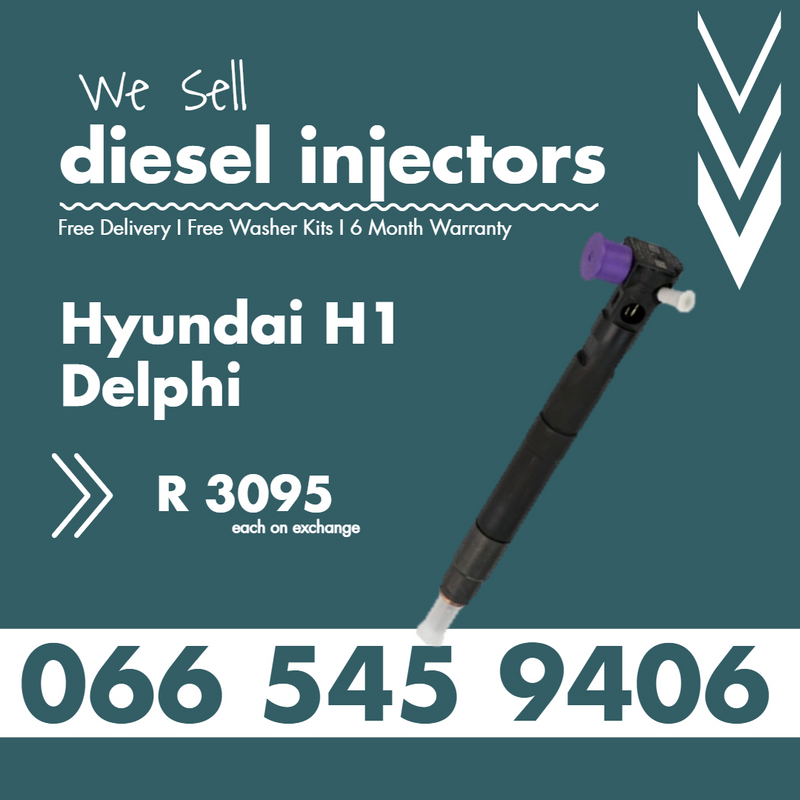 HYUNDAI H1 DELPHI DIESEL INJECTORS FOR SALE ON EXCHANGE WITH WARRANTY