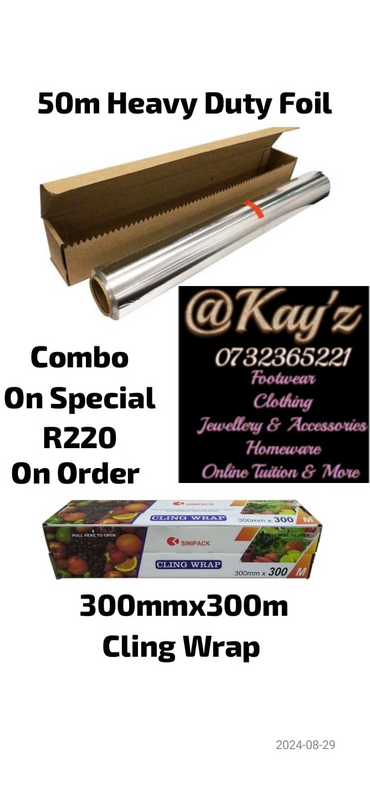 Heavy Duty Foil and Cling Combo On Special