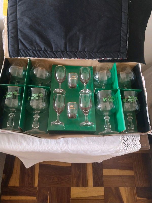 Irish whiskey glasses set of 14