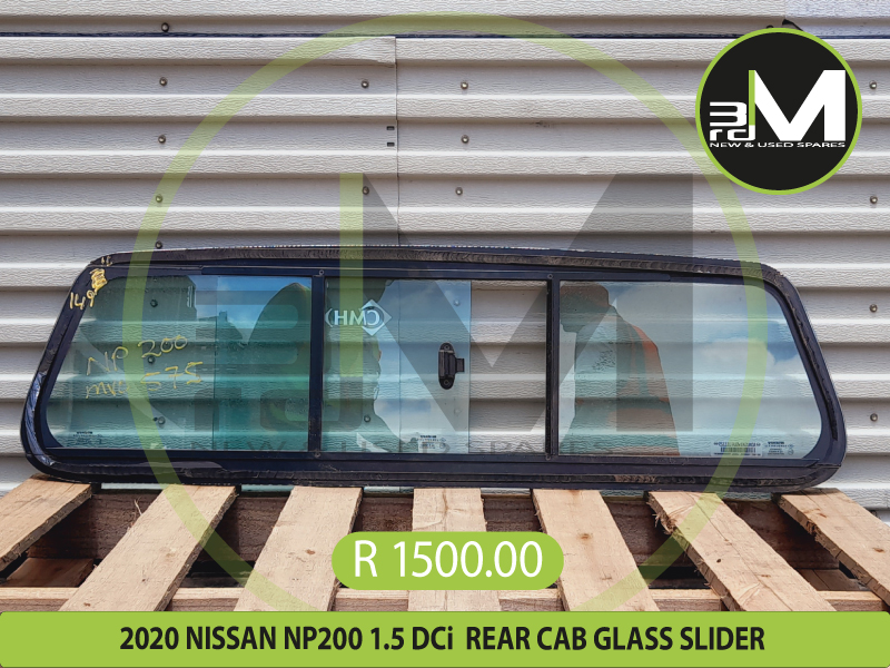 2020 NISSAN NP200 1.5 DCi- REAR CAB GLASS SLIDER R1500 MV0575 #149