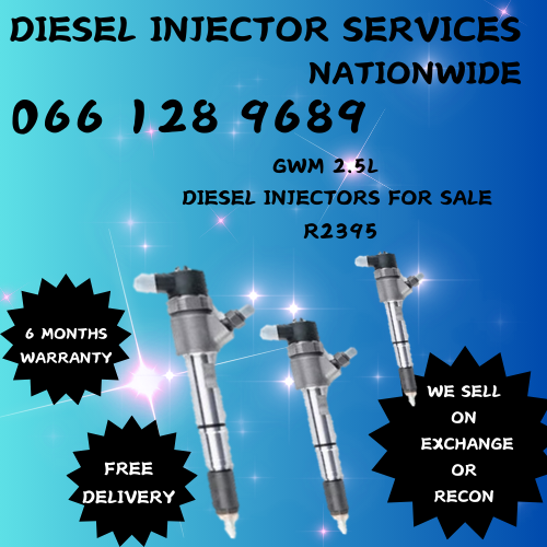 GWM 2.8L DIESEL INJECTORS FOR SALE OR TO RECON YOUR OWN