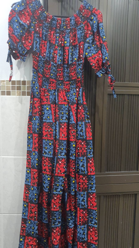 African print dress