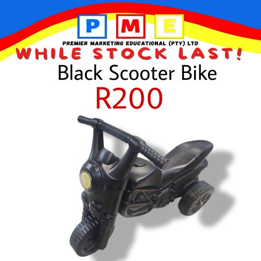 Premier Marketing Educational (Pty) Ltd  Black Scooter Bike