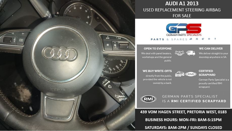 AUDI A1 2013 USED REPLACEMENT STEERING AIRBAG FOR SALE