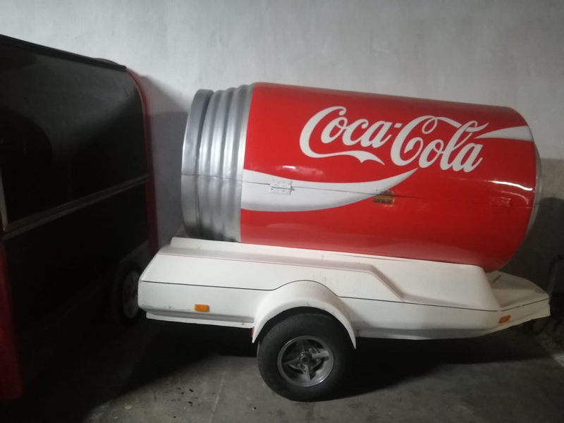 Coca Cola cooler trailer