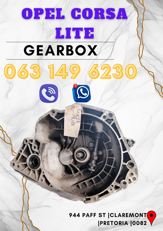 Opel corsa lite gearbox R3500 Call or WhatsApp me 063 149 6230