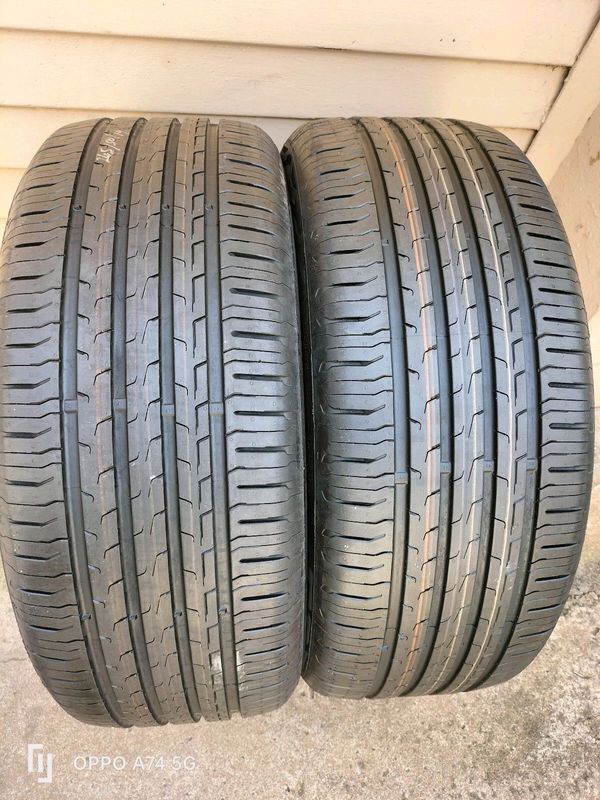 New 2x 245/50/19 Continental Ecocontact 6 normal tyres