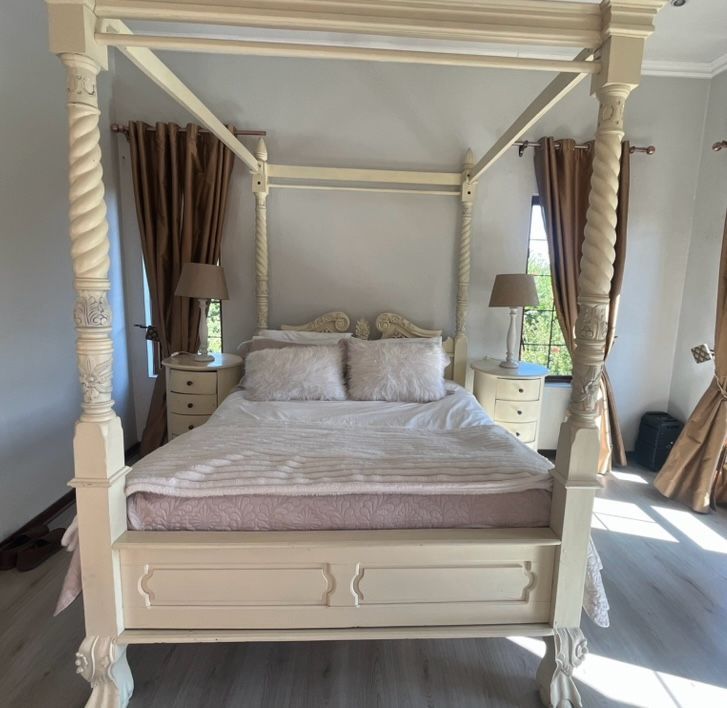 Four Poster Balinese style bed for sale