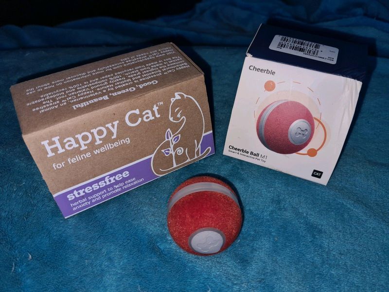 Cat Toy As Seen On YouTube - Interactive Robotic Ball with Valerian Root - Retails For $59