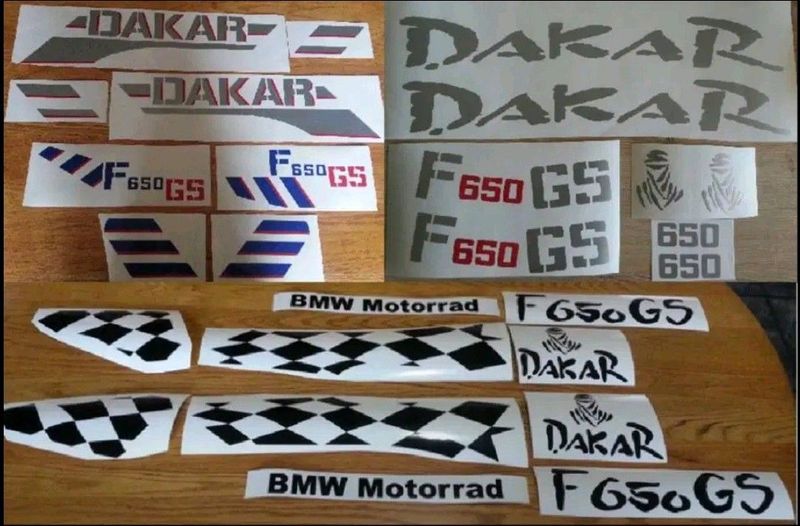 2004 BMW F650 GS Dakar decals stickers graphics sets