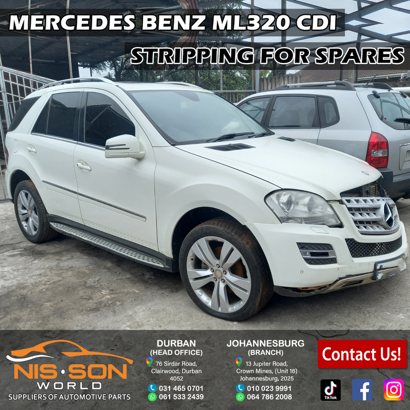 MERCEDES BENZ ML320 CDI STRIPPING FOR SPARES
