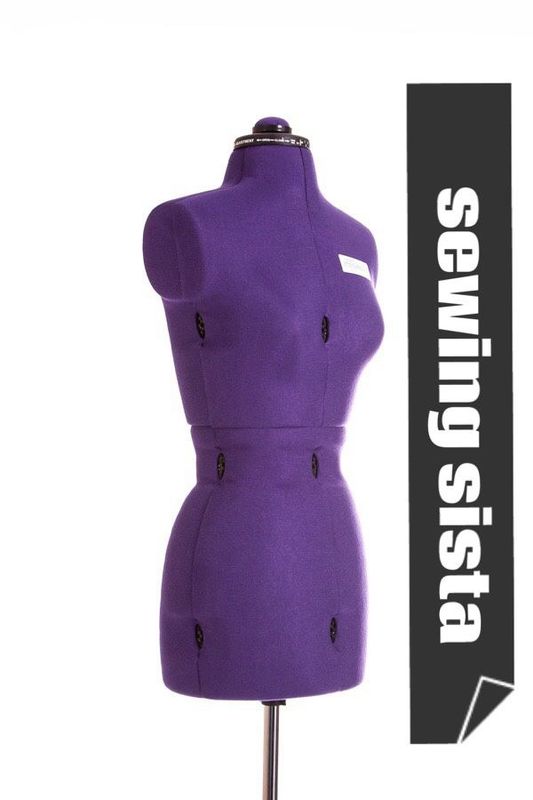 Dressmaker Doll / Sewing Mannequin / Tailors Dummy - My Double Purple - Medium Adjustable Mannequin