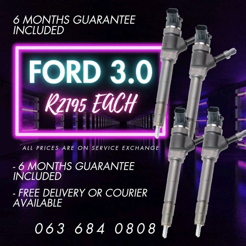 FORD RANGER 3.0 RECONDITIONED AND BRAND NEW DIESEL INJECTORS FOR SALE WITH WARRANTY