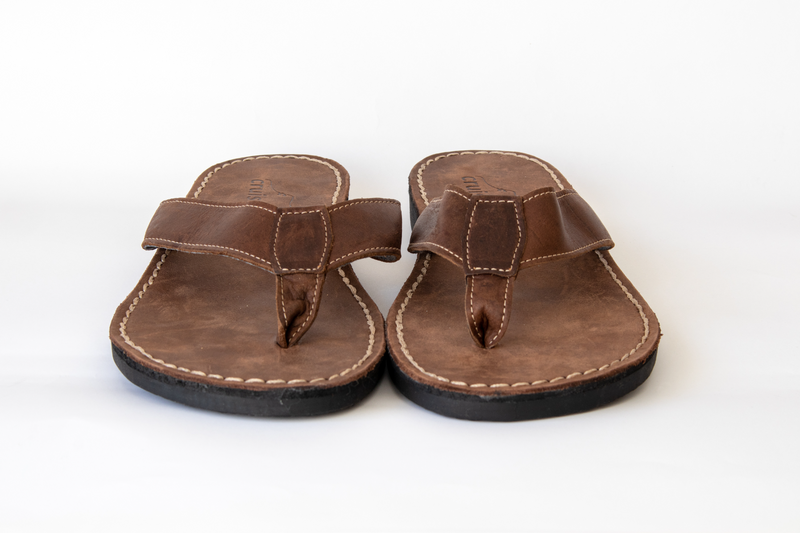 Leather Flip-flops shoes
