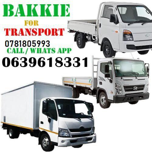 Closed and open Bakkies and Trucks for Transportation.