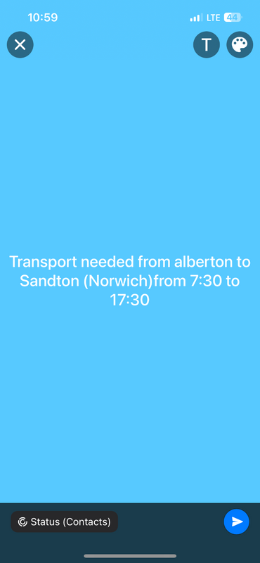 Transport needed