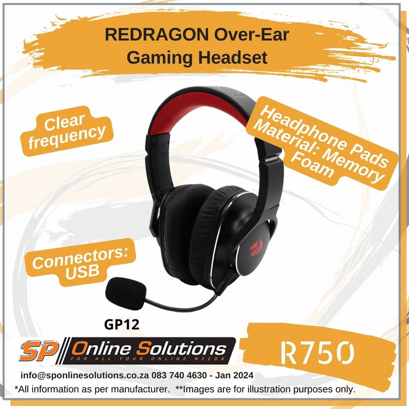 REDRAGON Over-Ear  Gaming Headset