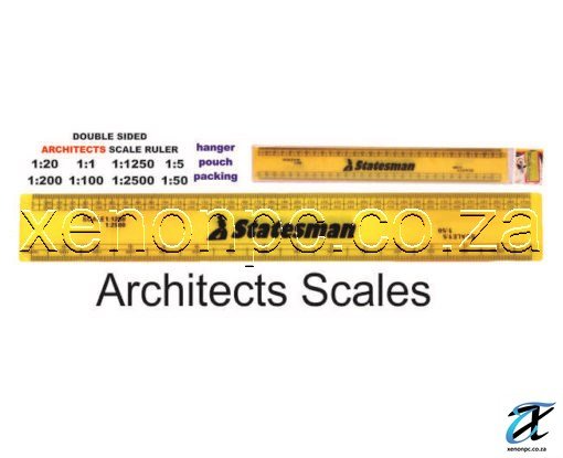 Flat Architectural Scale Rulers