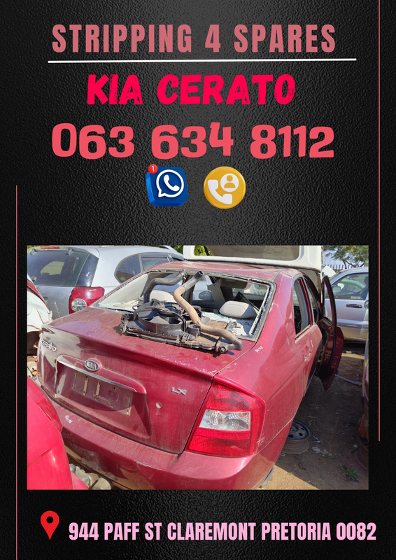 Kia cerato stripping for spares Call or WhatsApp me 0615350116