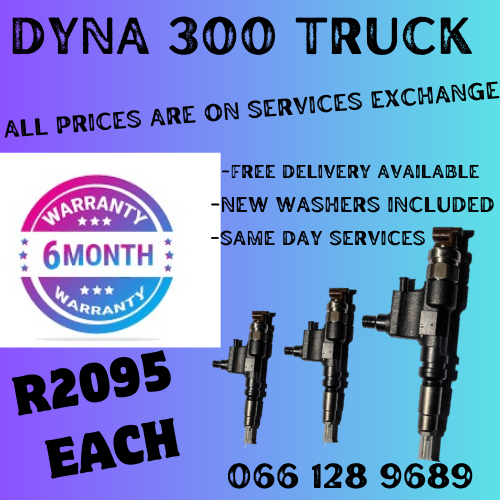 DYNA 300 DIESEL INJECTORS FOR SALE ON EXCHANGE OR TO RECON YOUR OWN