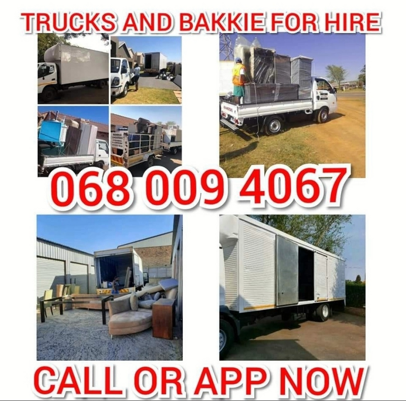 Trucks and bakkie available