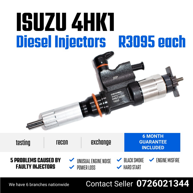 Isuzu 4HK1 diesel injectors for sale