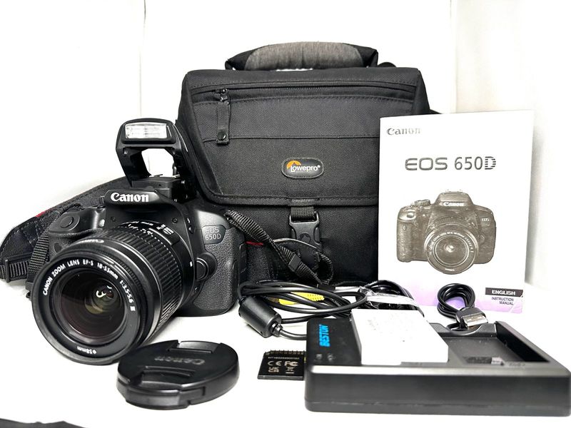 Canon e o s 650 d with lens &amp; accessories