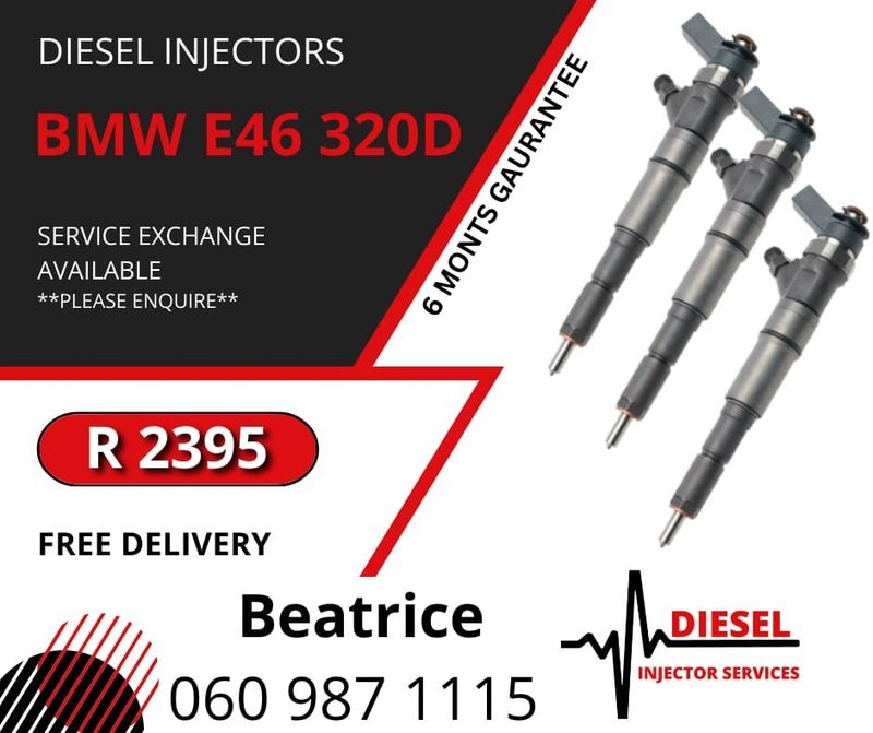 BMW E46 320 DIESEL INJECTORS FOR SALE WITH WARRANTY