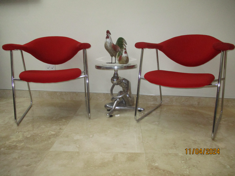 Red Accent chairs