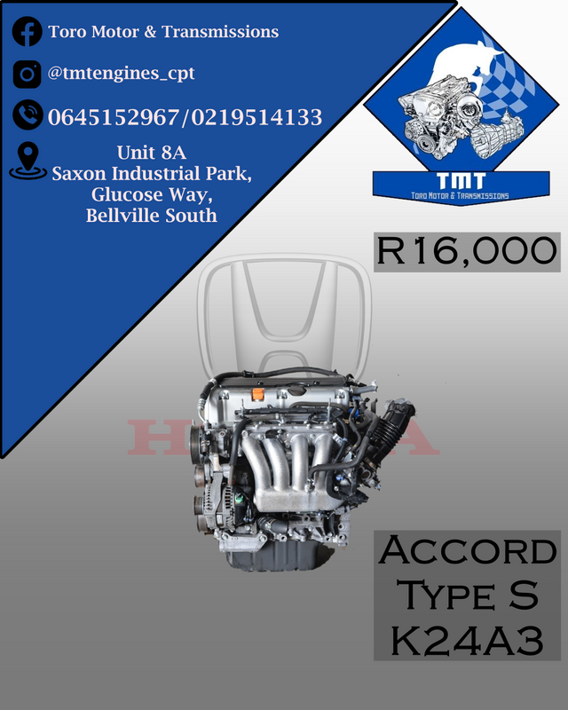 Honda K24A3 Accord Type S Engine