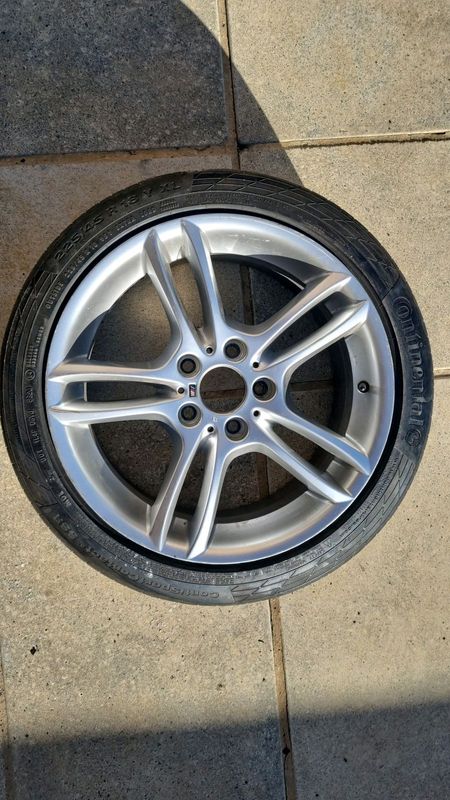 18 inch BMW mag wheel 120PCD  and tyre.Good for spare