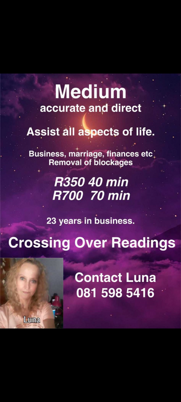Contact LUNA  for clairvoyance and medium in all life aspects 081 5985416