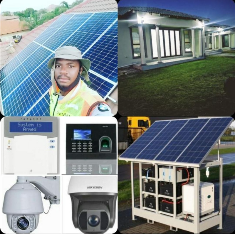 We specialize in solar system installation,CCTV,tilling, building, plastering and painting