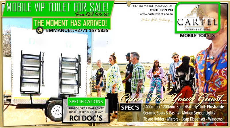 Mobile VIP Toilets, MOBILE EXECUTIVE TOILETS, portable toilets for Sale &amp; Hire.