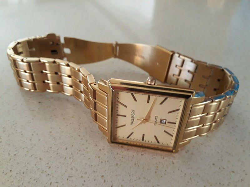 Gents gold plated watch